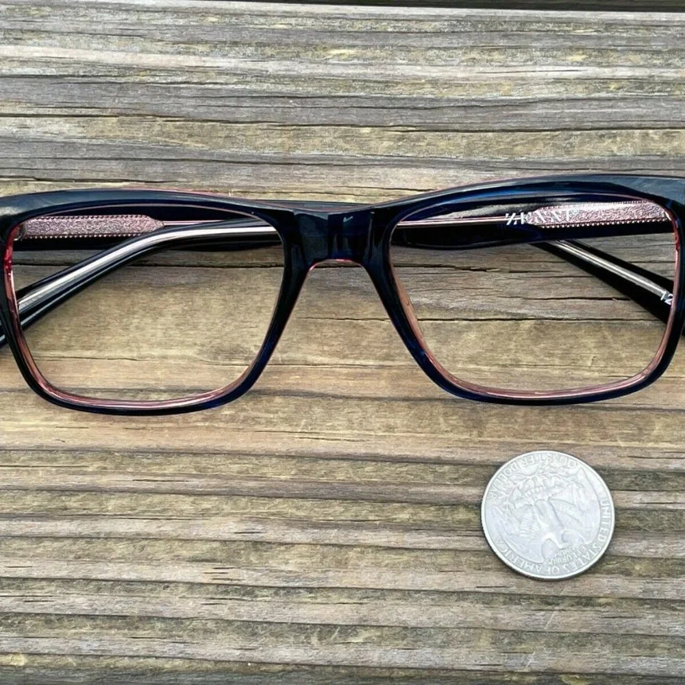 Zenni Optical Eyeglasses/sunglasses Frame navy Blue Acetate Glasses Frame